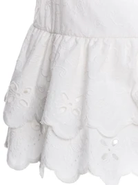 Riveria Radiance Nixi Azure Cotton Miniskirt