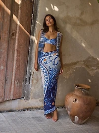 Riveria Radiance Balena Azure Floral Underwire Bikini Top