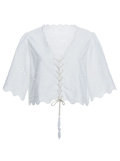 Riveria Radiance Madeira Azure Cotton Blouse