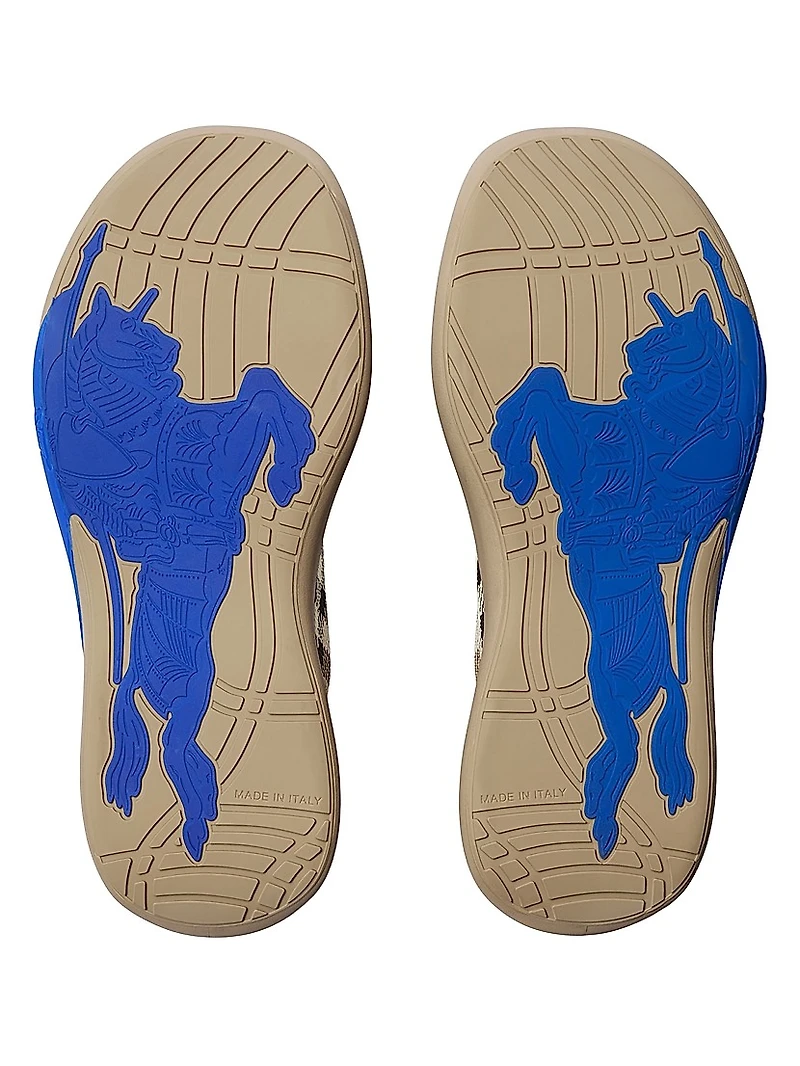 Neptune Check-Knit Sneakers