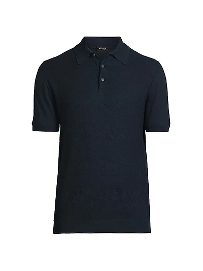 Diamond Weave Polo Shirt
