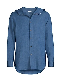 Mariano Hooded Linen Shirt
