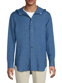 Mariano Hooded Linen Shirt
