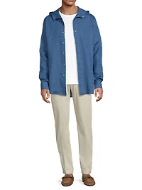Mariano Hooded Linen Shirt