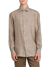 Bengal Striped Linen-Blend Shirt