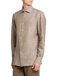 Bengal Striped Linen-Blend Shirt