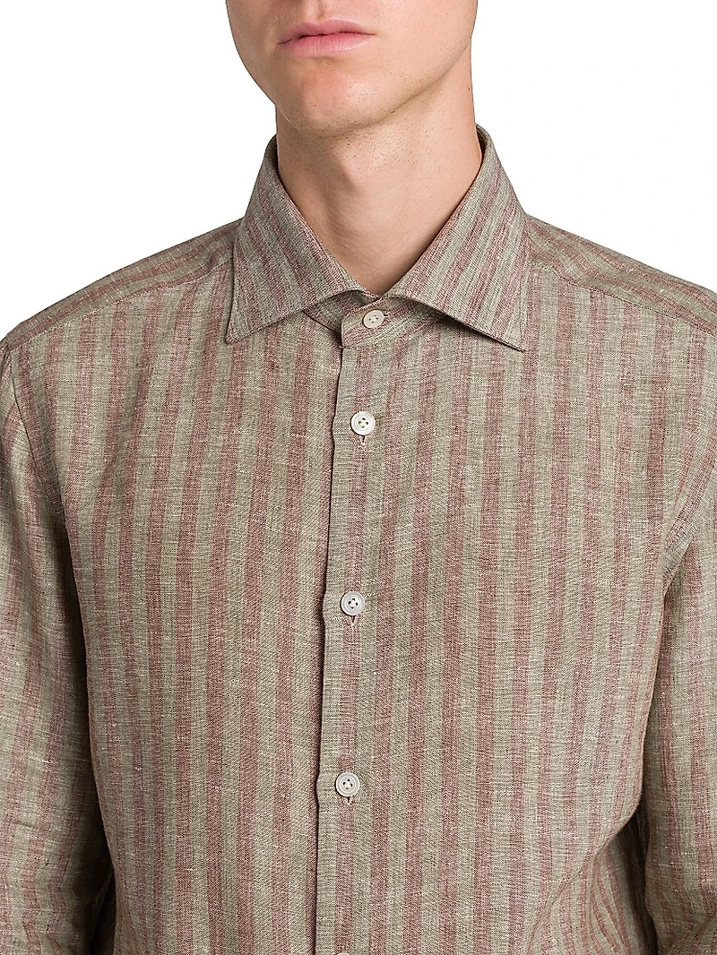 Bengal Striped Linen-Blend Shirt