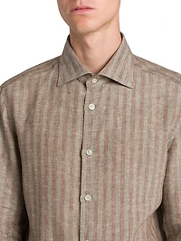 Bengal Striped Linen-Blend Shirt