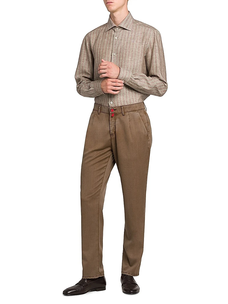 Bengal Striped Linen-Blend Shirt