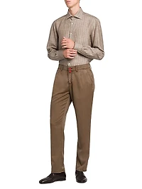 Bengal Striped Linen-Blend Shirt