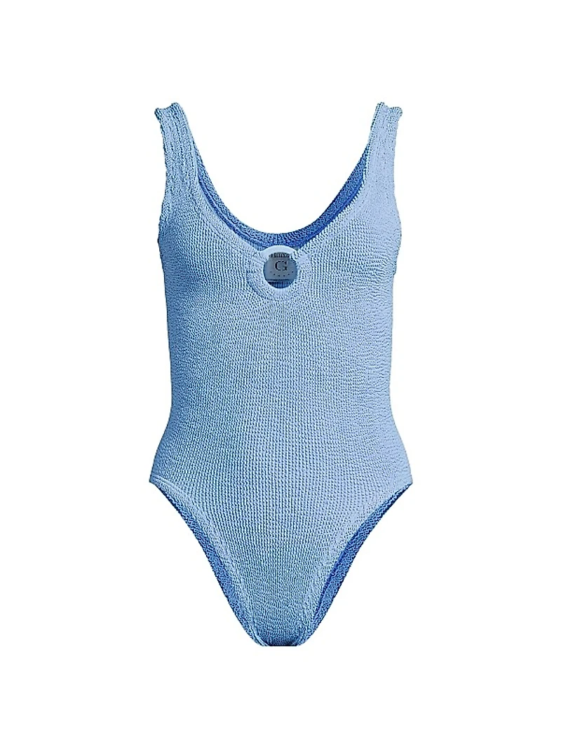 Celine Textured O-Ring One-Piece Swimsuit