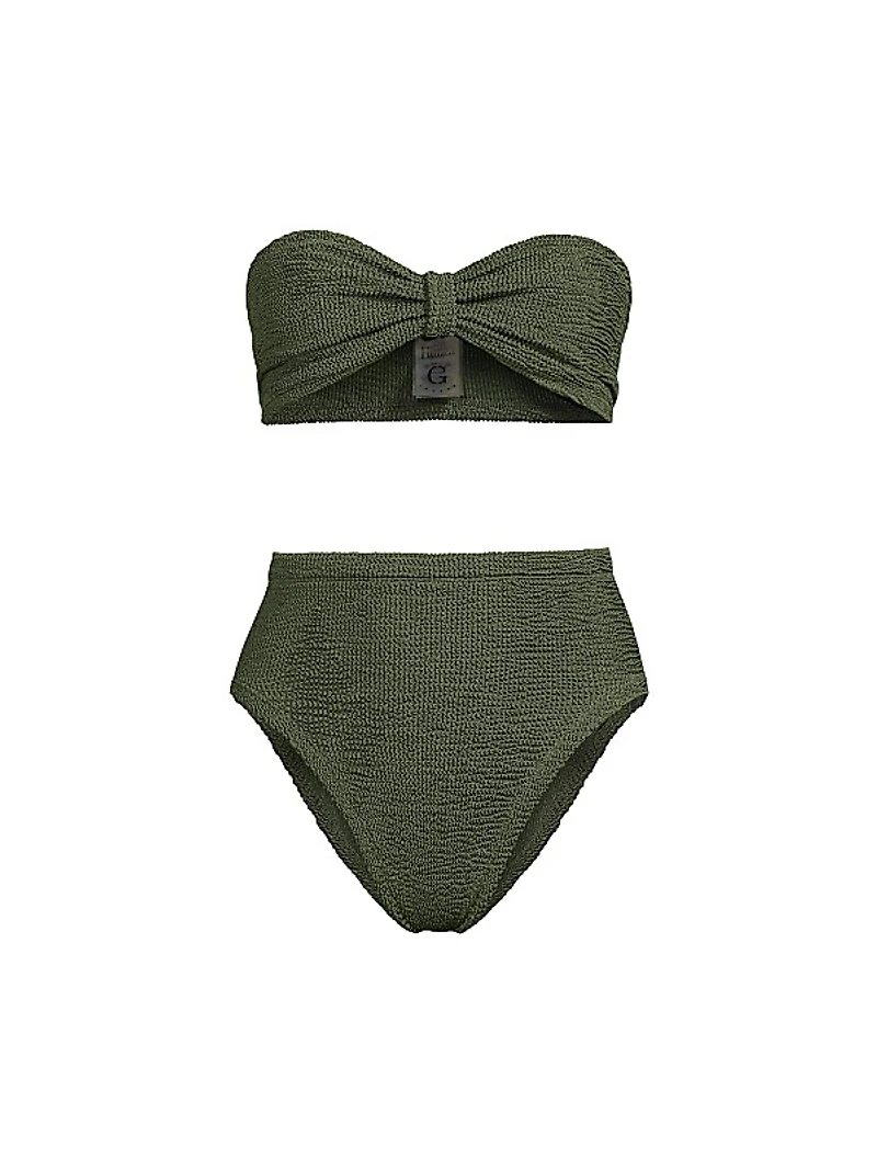 Ruby Textured Bandeau Bikini