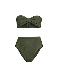 Ruby Textured Bandeau Bikini