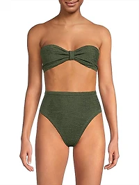 Ruby Textured Bandeau Bikini