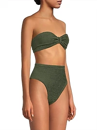 Ruby Textured Bandeau Bikini