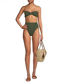 Ruby Textured Bandeau Bikini