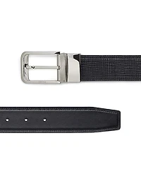 Paglia Engraved Leather and Reversible Belt