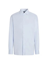 Micro-Striped Centoventimila Cotton Shirt