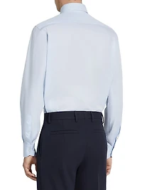 Micro-Striped Centoventimila Cotton Shirt