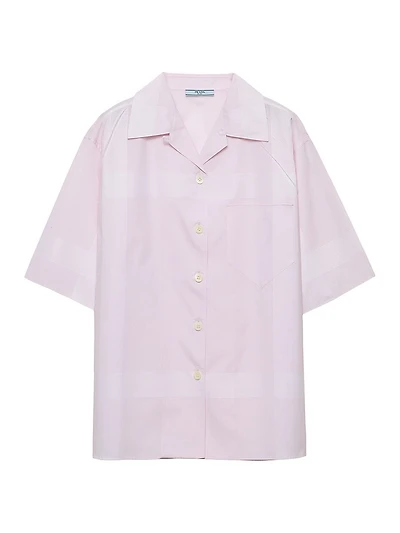 Cotton Shirt a Check Pattern