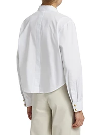 Cosette Crop High-Low Shirt