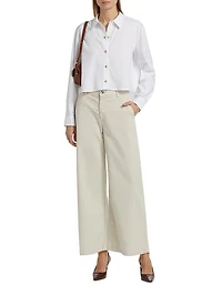 Cosette Crop High-Low Shirt