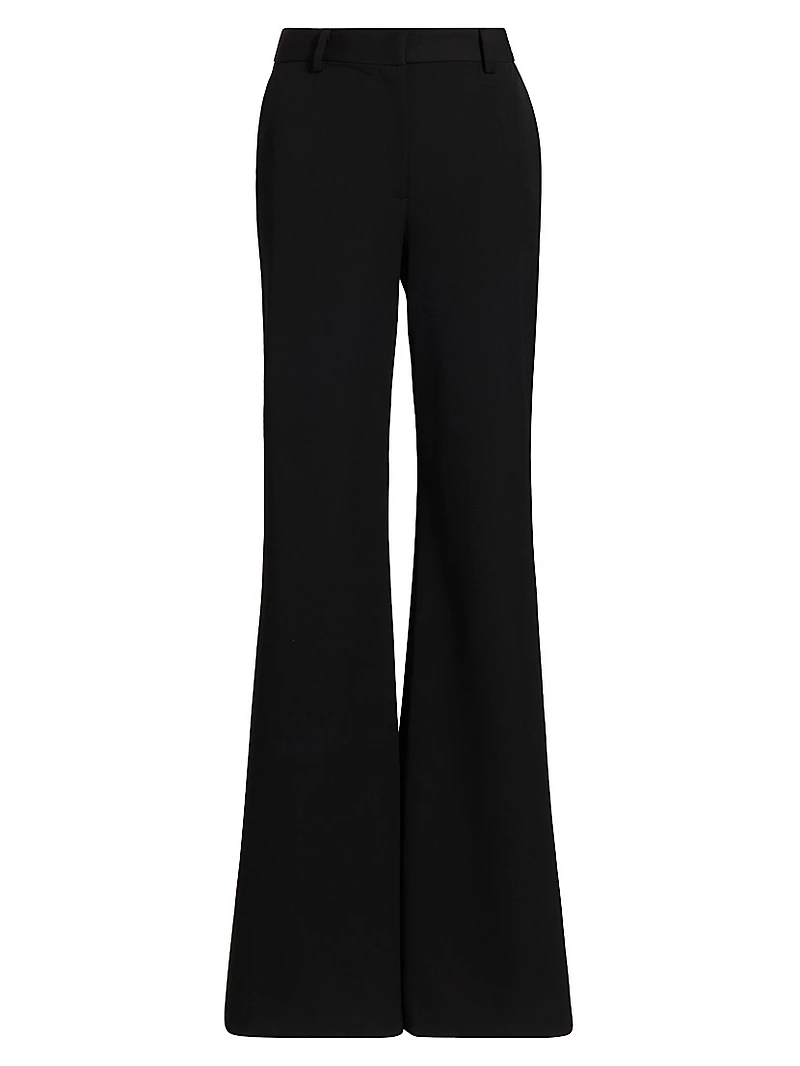 Pilar Mid-Rise Flare Trousers