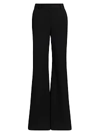 Pilar Mid-Rise Flare Trousers