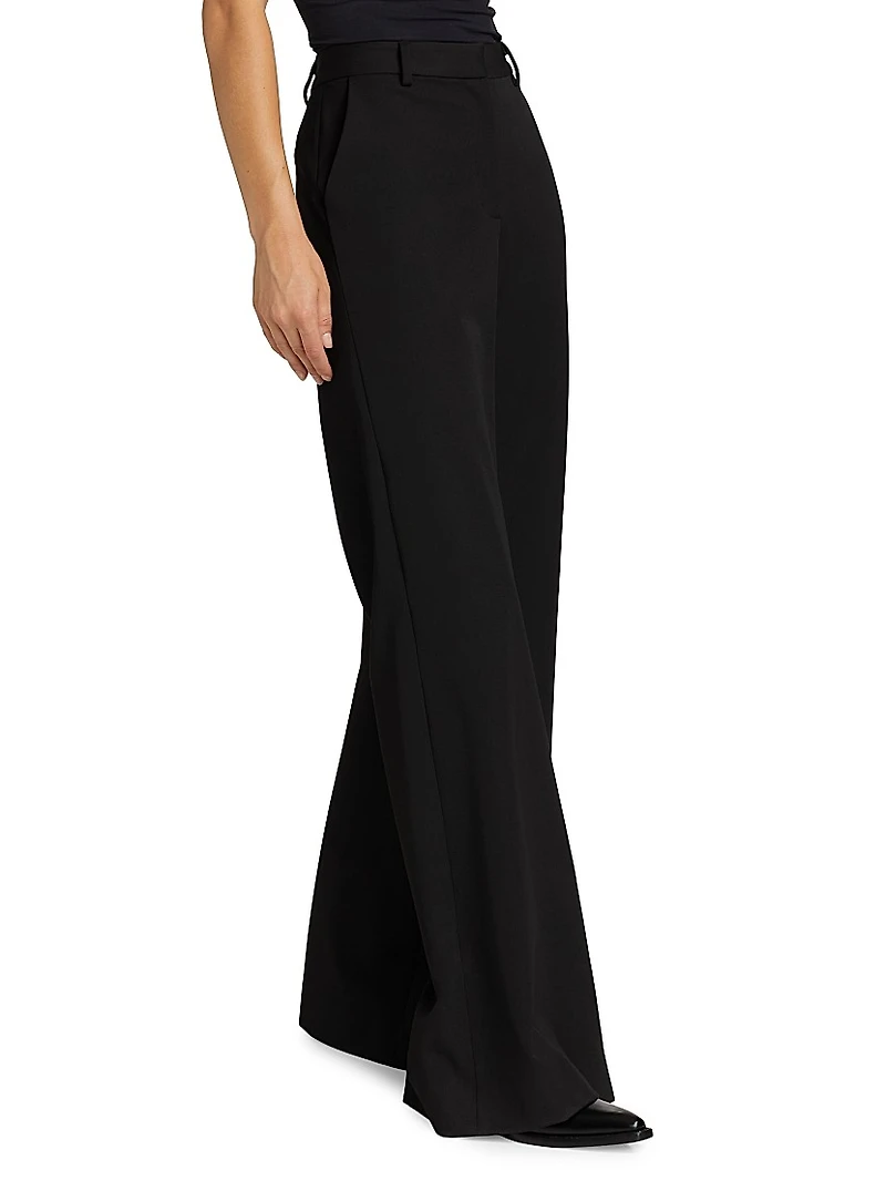 Pilar Mid-Rise Flare Trousers