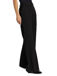 Pilar Mid-Rise Flare Trousers