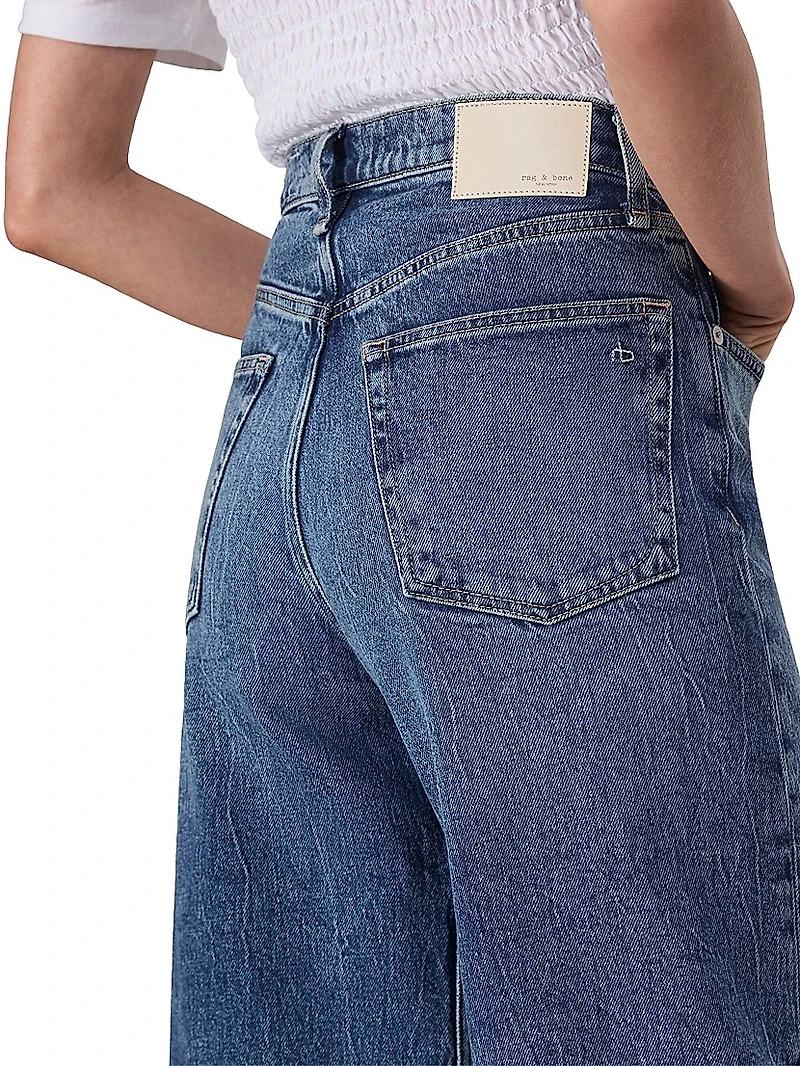 Andi Denim Crop Wide-Leg Jeans