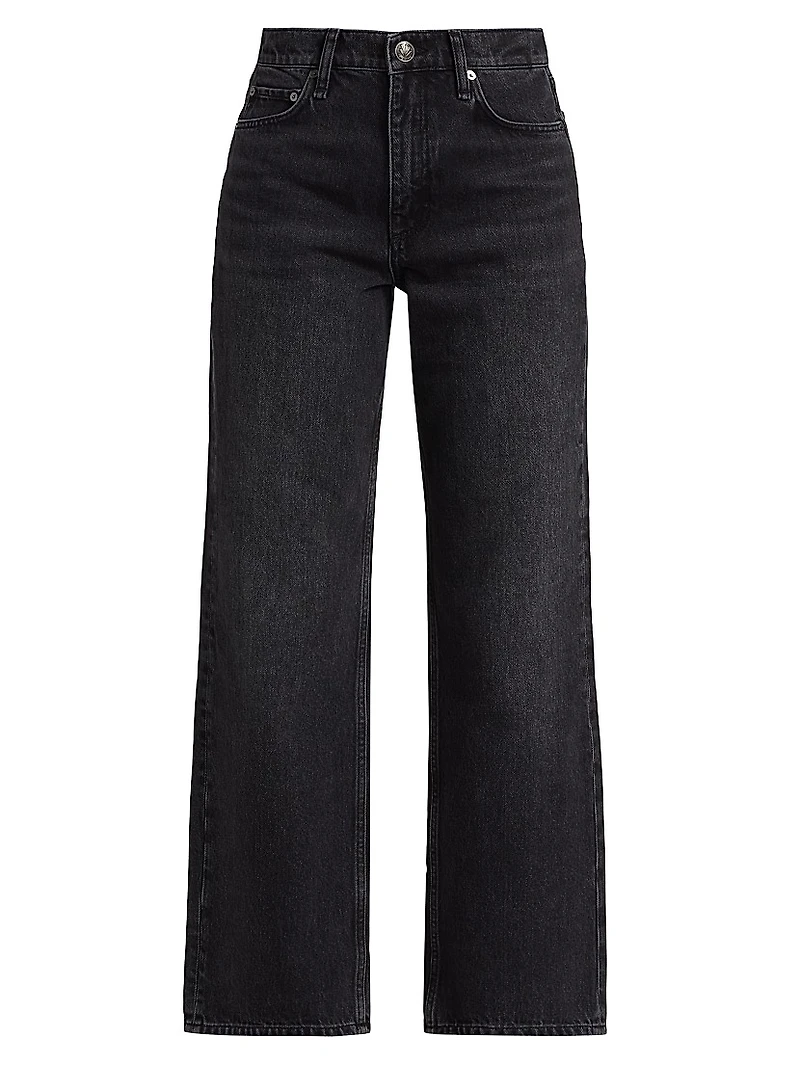Shea High-Rise Straight-Leg Cropped Jeans