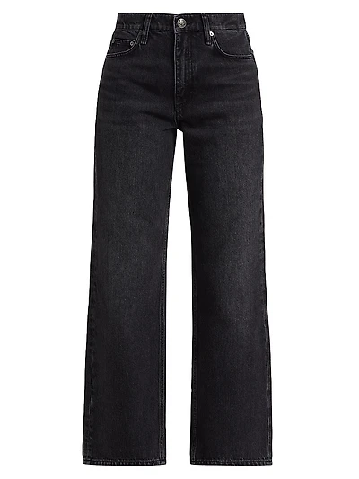 Shea High-Rise Straight-Leg Cropped Jeans