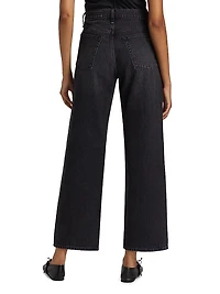 Shea High-Rise Straight-Leg Cropped Jeans