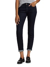 Dre Low-Rise Slim Boyfriend Jeans