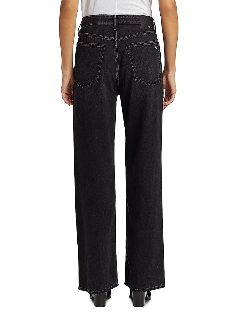 Logan Mid-Rise Wide-Leg Jeans
