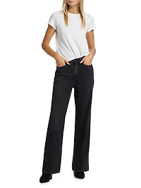 Logan Mid-Rise Wide-Leg Jeans