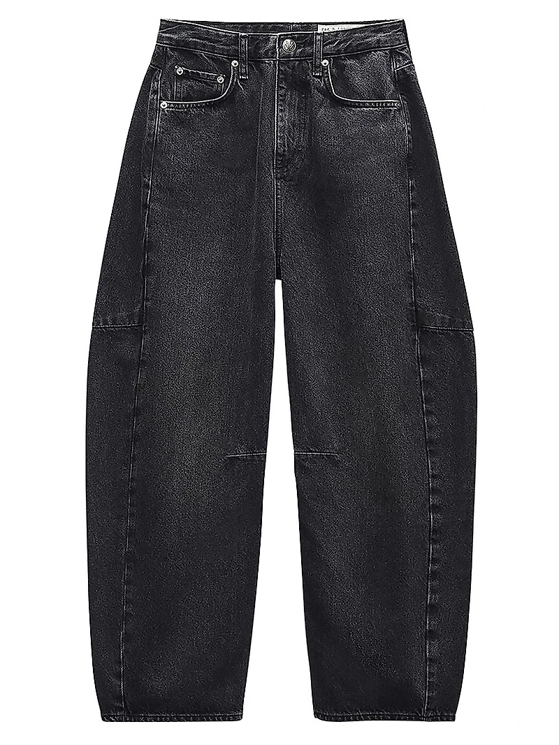 Charlie High-Rise Wide-Leg Barrel Jeans