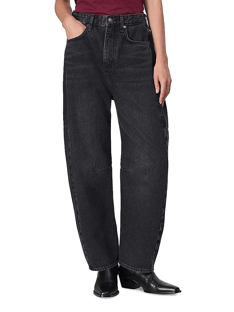 Charlie High-Rise Wide-Leg Barrel Jeans