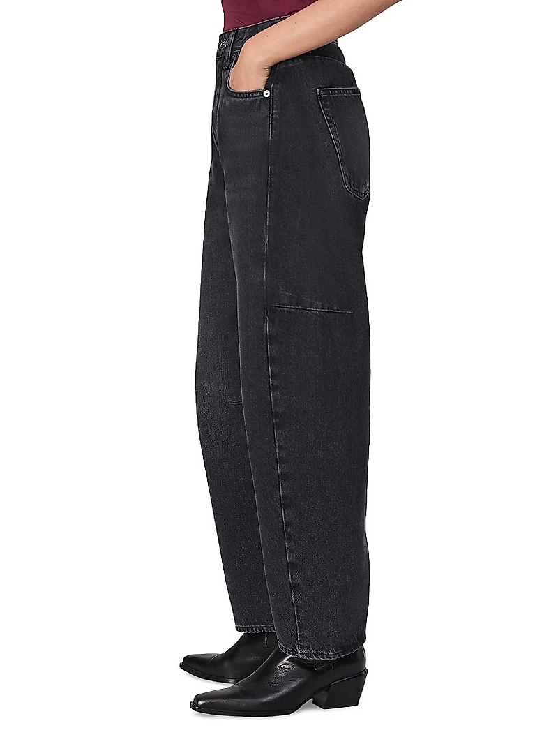 Charlie High-Rise Wide-Leg Barrel Jeans