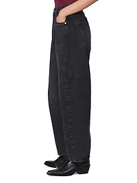 Charlie High-Rise Wide-Leg Barrel Jeans