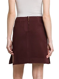 Brocade Wool-Cashmere Miniskirt