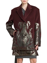 Brocade Wool-Cashmere Blazer