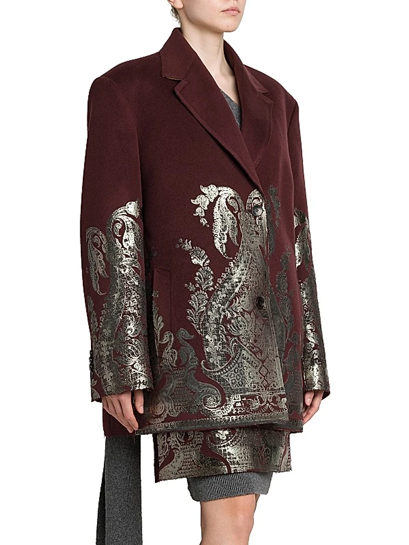 Brocade Wool-Cashmere Blazer