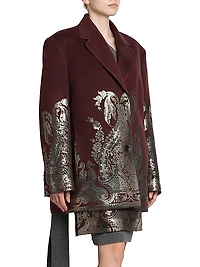 Brocade Wool-Cashmere Blazer