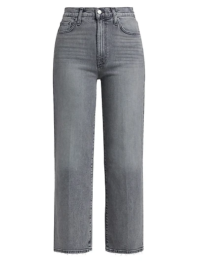 The Blake High-Rise Wide-Leg Coated Jeans