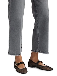 The Blake High-Rise Wide-Leg Coated Jeans