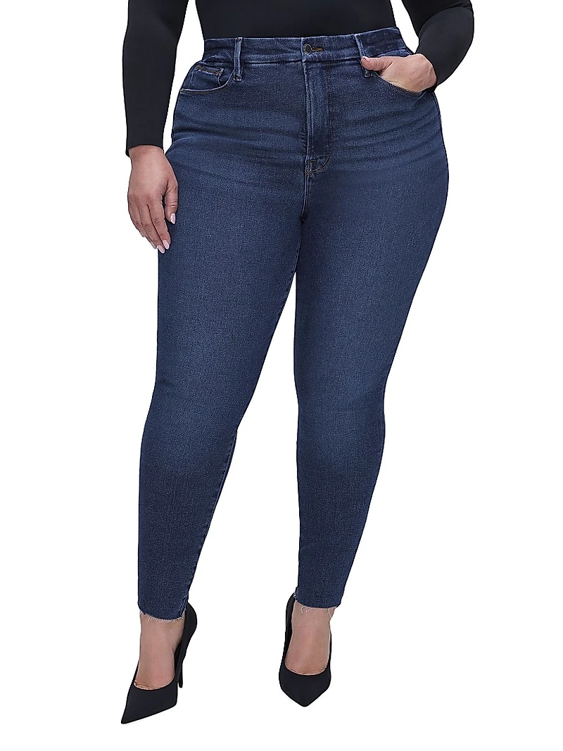 Good Legs Raw Hem Skinny Jeans