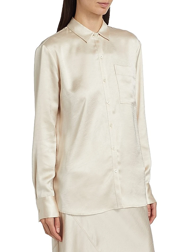 Cracked Satin Shirt