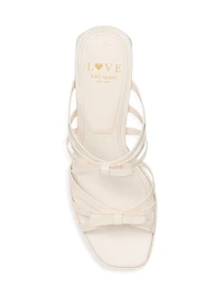 Carolina 60MM Leather Bow Sandals